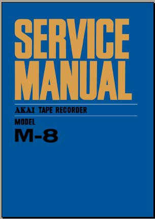 Akai  Bedienungsanleitung user manual owners manual  für M 8 englisch  Copy 
