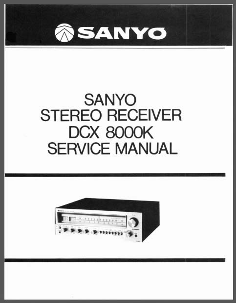 Service Manual-Anleitung für Sanyo DCX 8000 K 